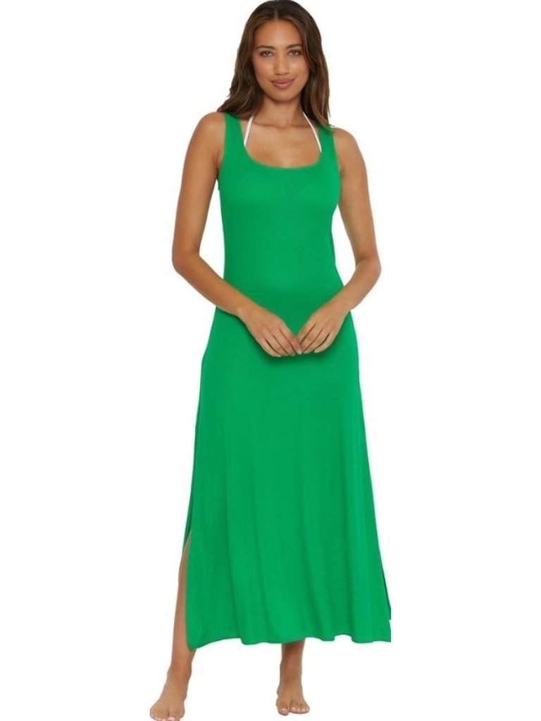 Ecca By Rebecce Virtue Mykonos Maxi Dress Cover-Up Verde Size M